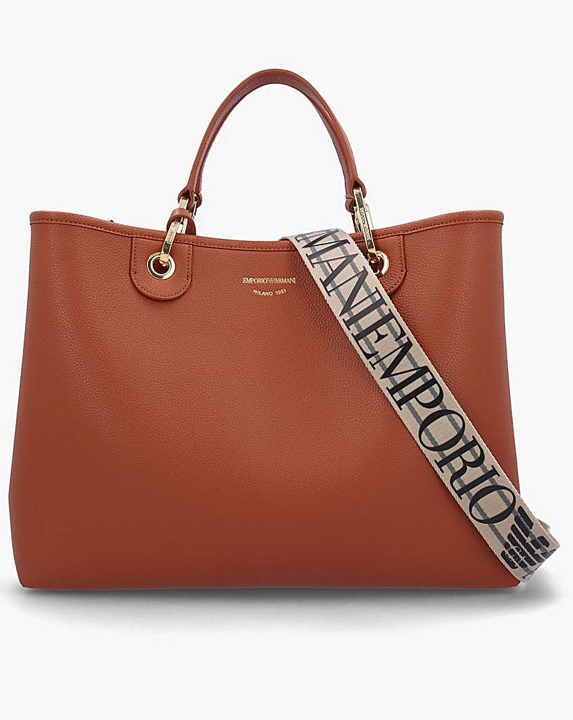 New In - Emporio Armani Pebble Shopper With Pouch