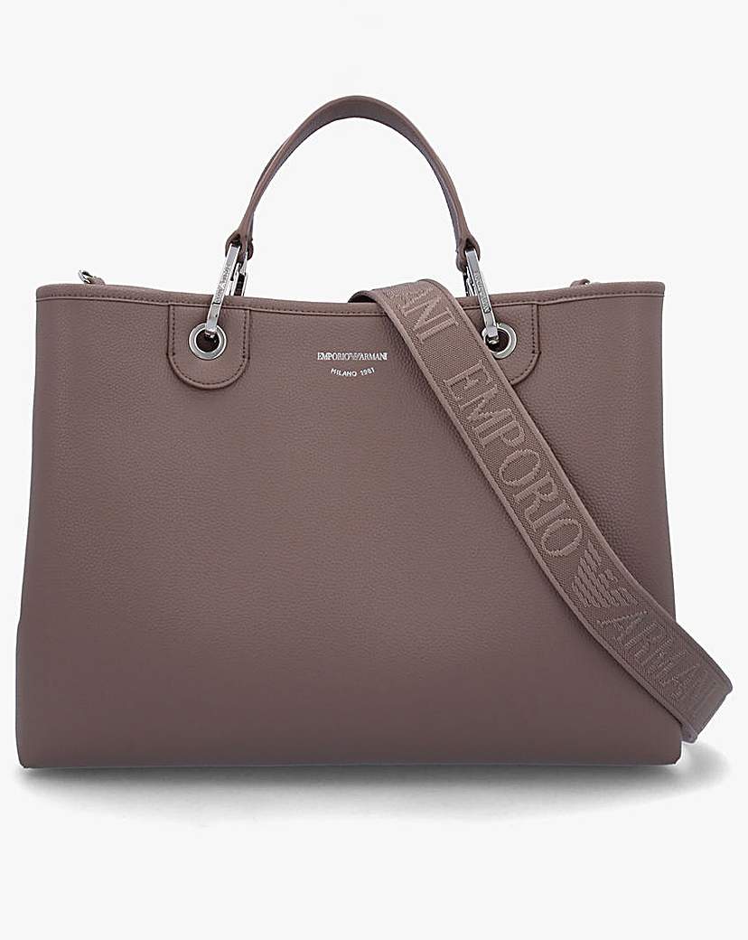 New In - Emporio Armani Pebble Shopper With Pouch