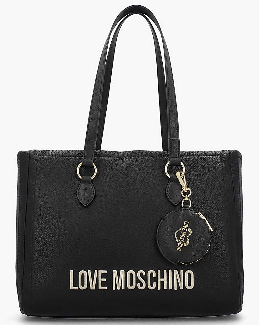 New In - Love Moschino Big Black Shopper Bag