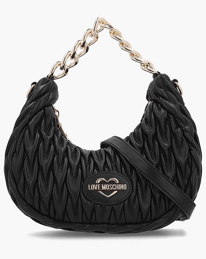 New In - Love Moschino Stretch Quilt Baguette Bag