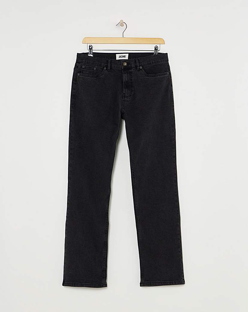 Blackwash Loose Fit Stretch Jeans