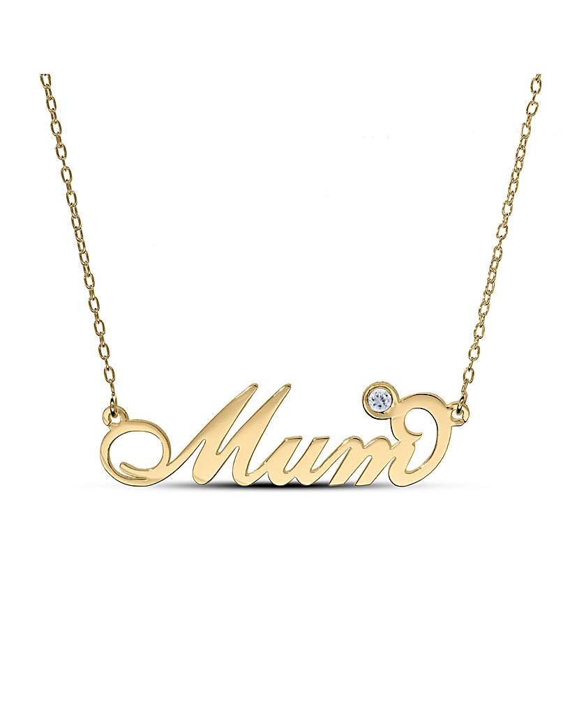 New In - Gold Plated Mum Necklace