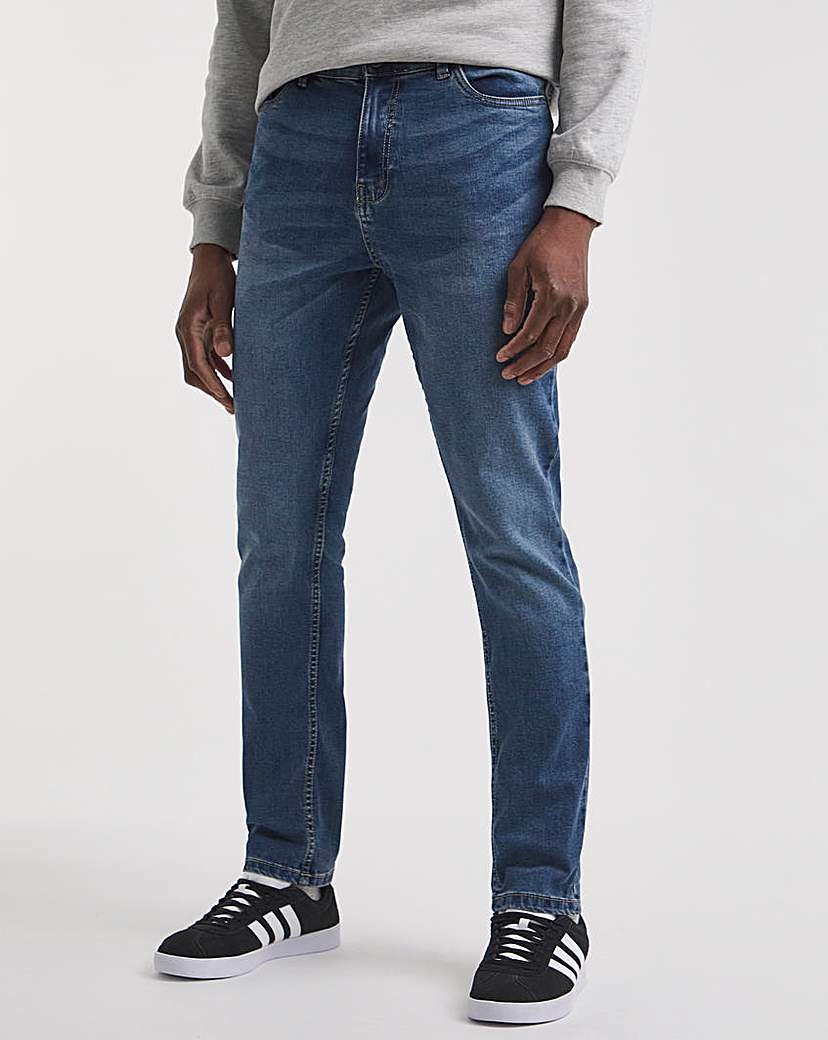 Stonewash Slim Fit Stretch Jeans