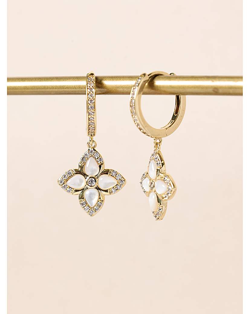 New In - 14K Gold Plated and Clover Earrings