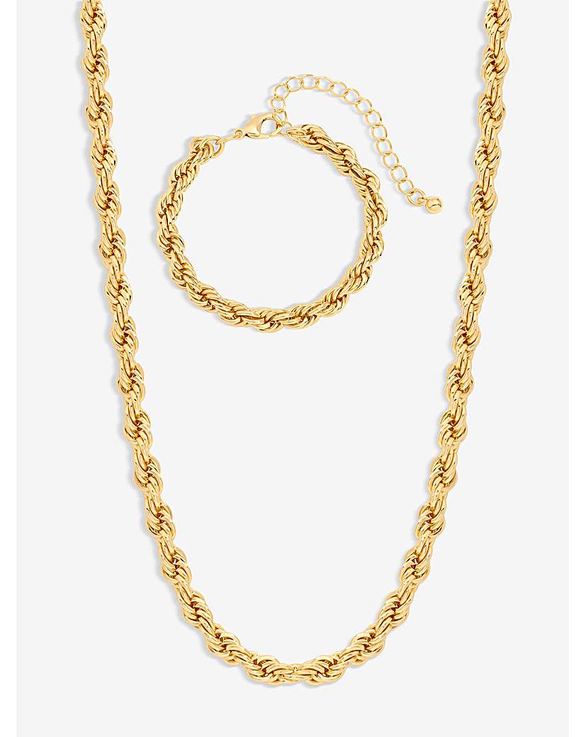 Gold Twisted Rope Set