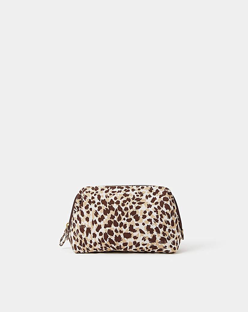 New In - Accessorize Cheetah Print Make Up Bag