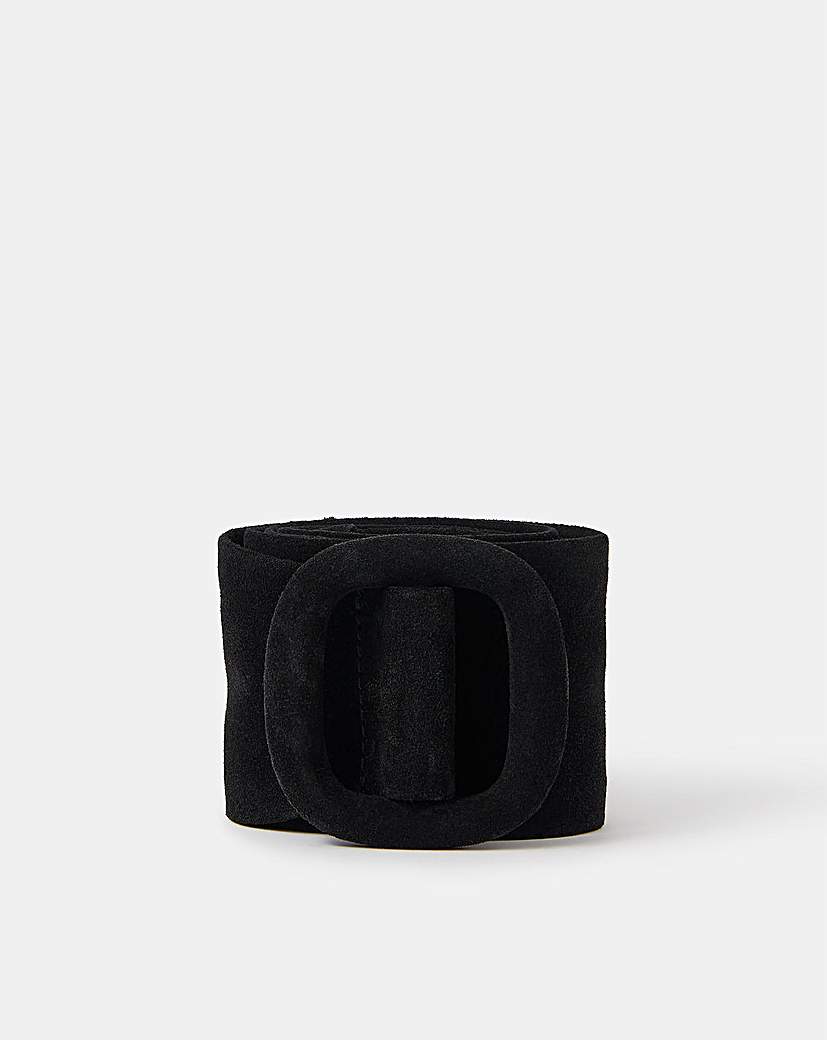 New In - Accessorize Suede Wide Waist Belt