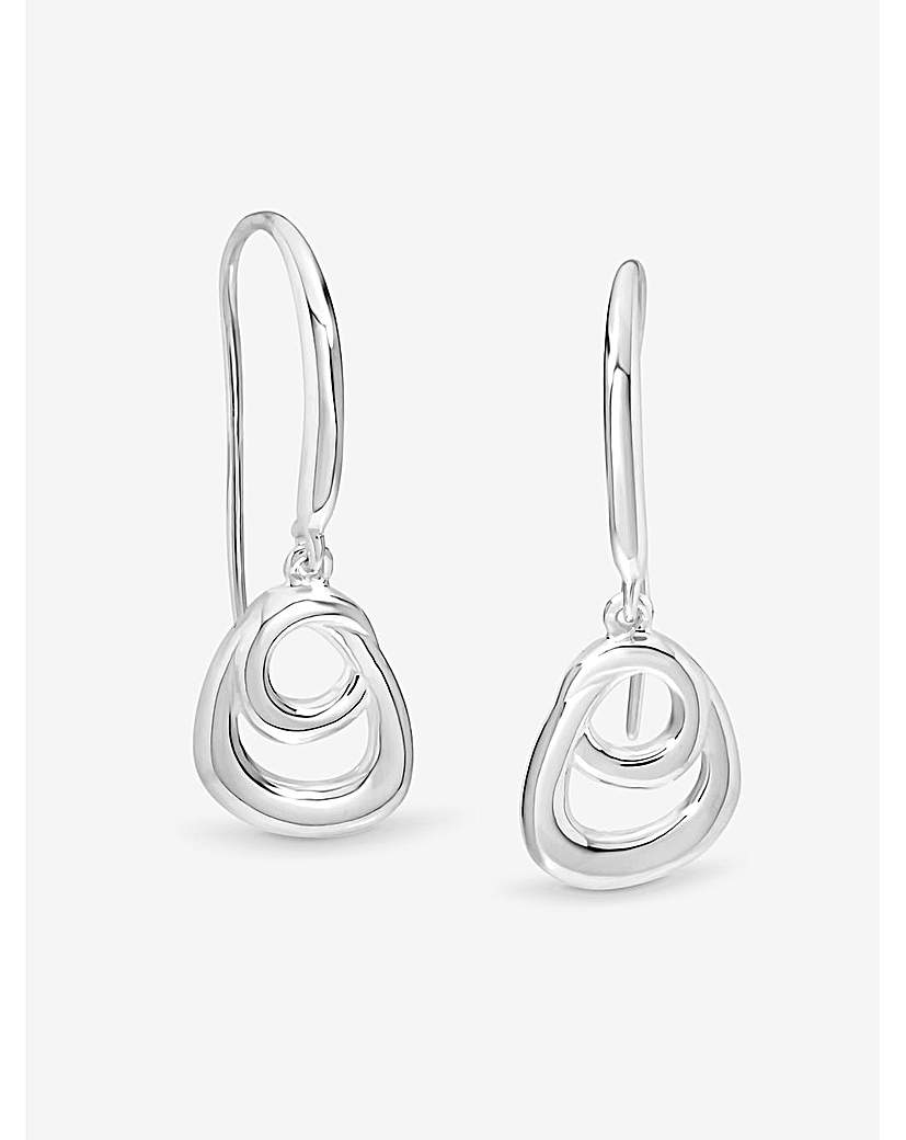 Sterling Silver 925 Swirl Earrings
