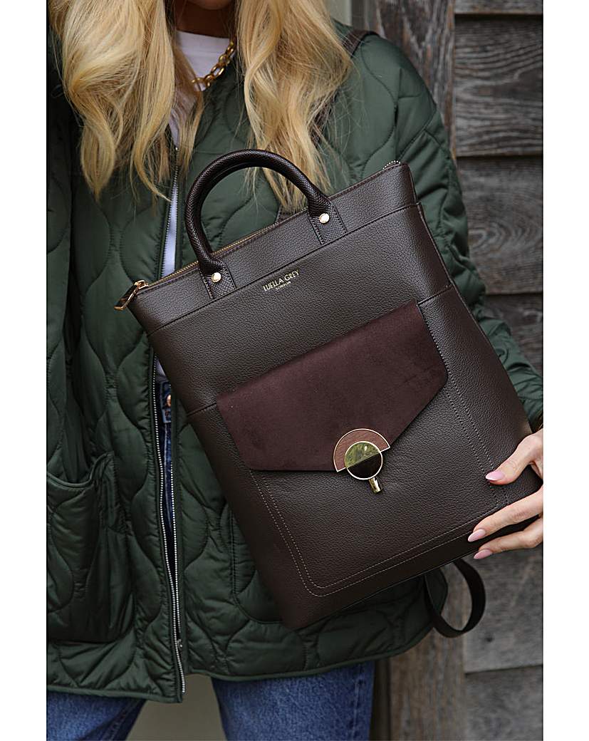 New In - Luella Grey Sally Chocolate Backpack