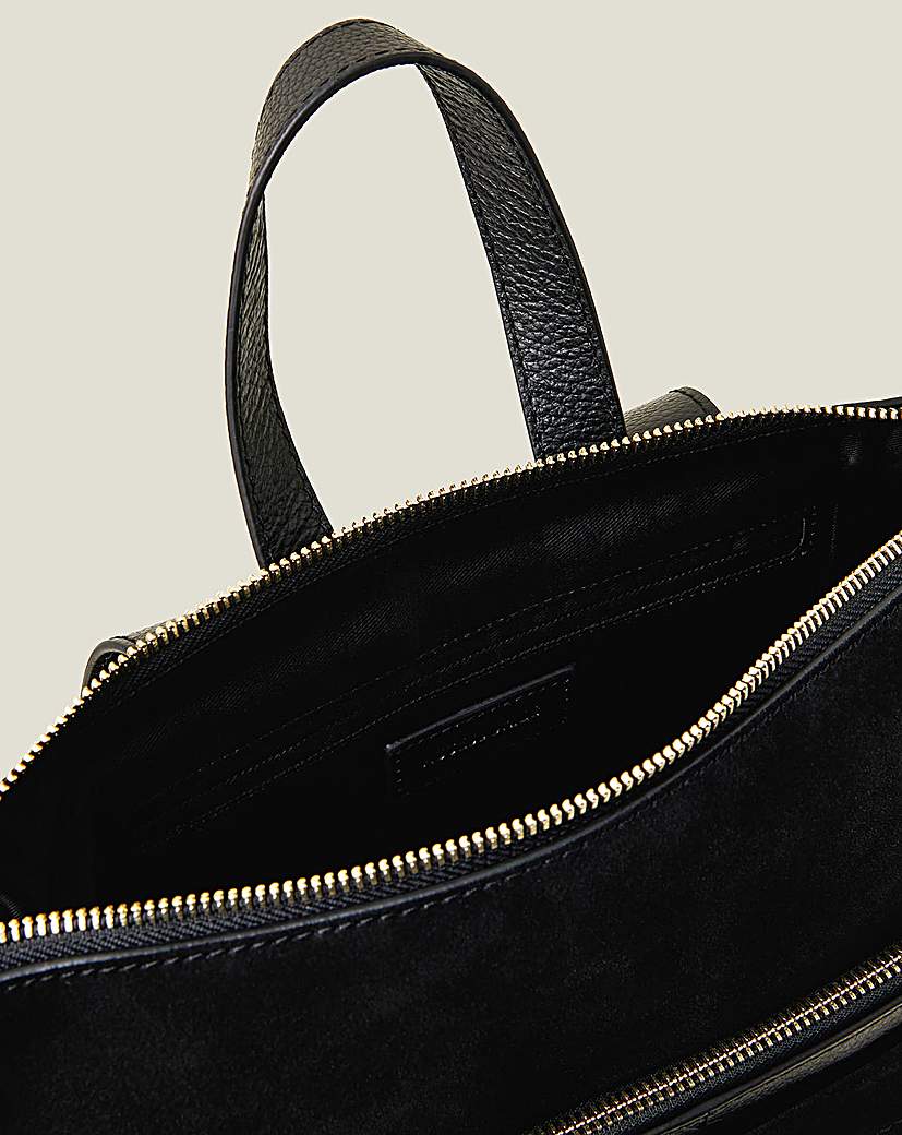 Accessorize Suede Leather Backpack