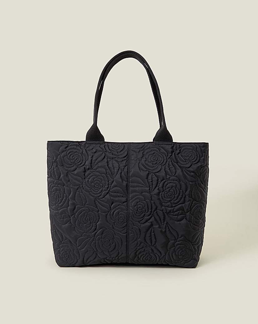 New In - Accessorize Floral Quilted Tote Bag