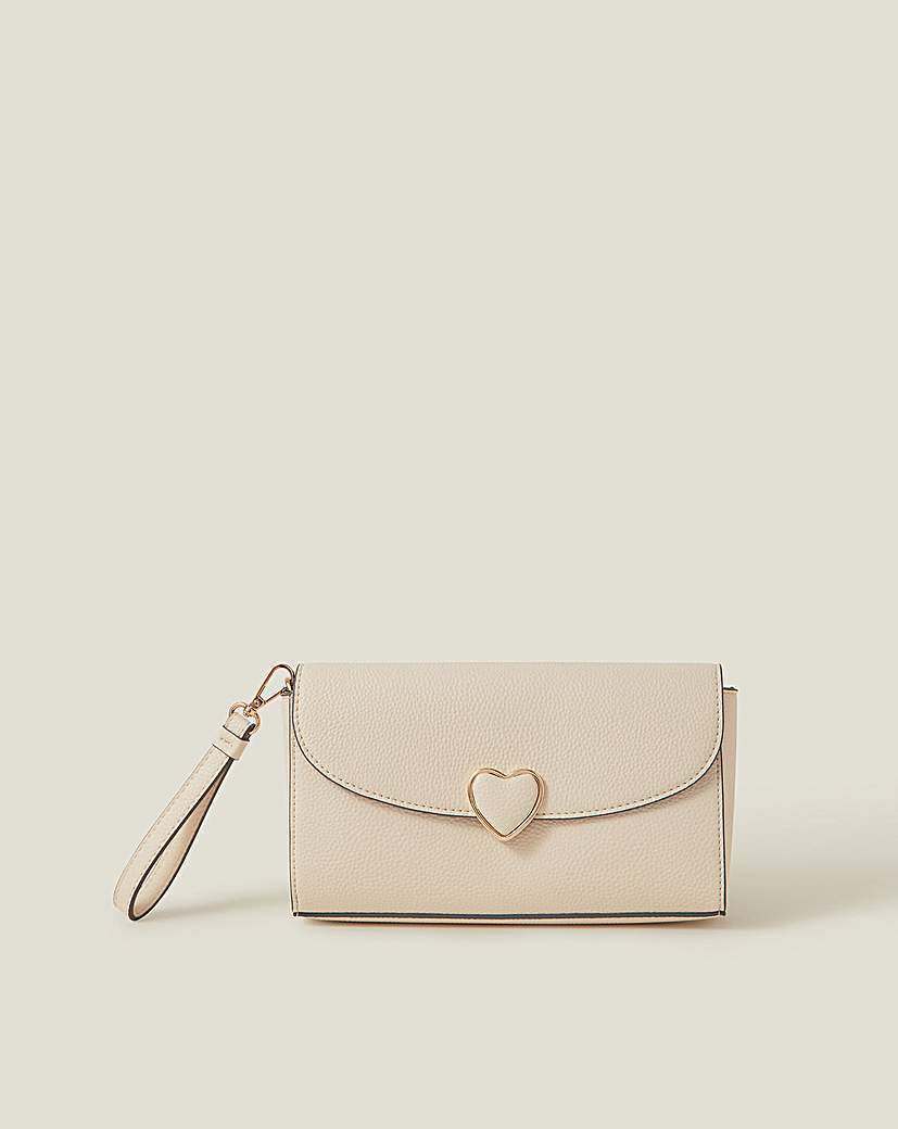 New In - Accessorize Heart Clutch Bag