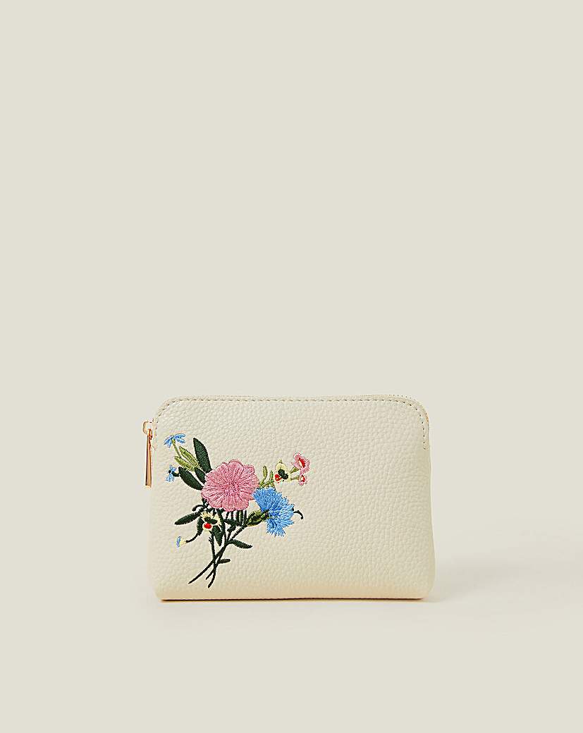 New In - Accessorize Embroidered Coin Purse