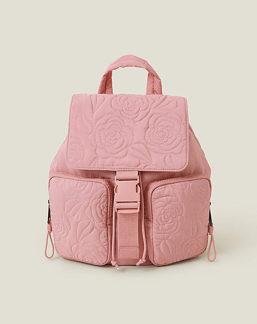 New In - Accessorize Floral Quilted Backpack