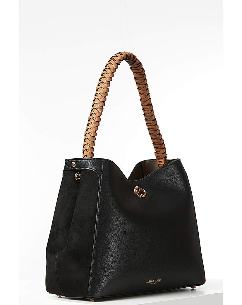 New In - Luella Grey Adriana Black Hobo Tote