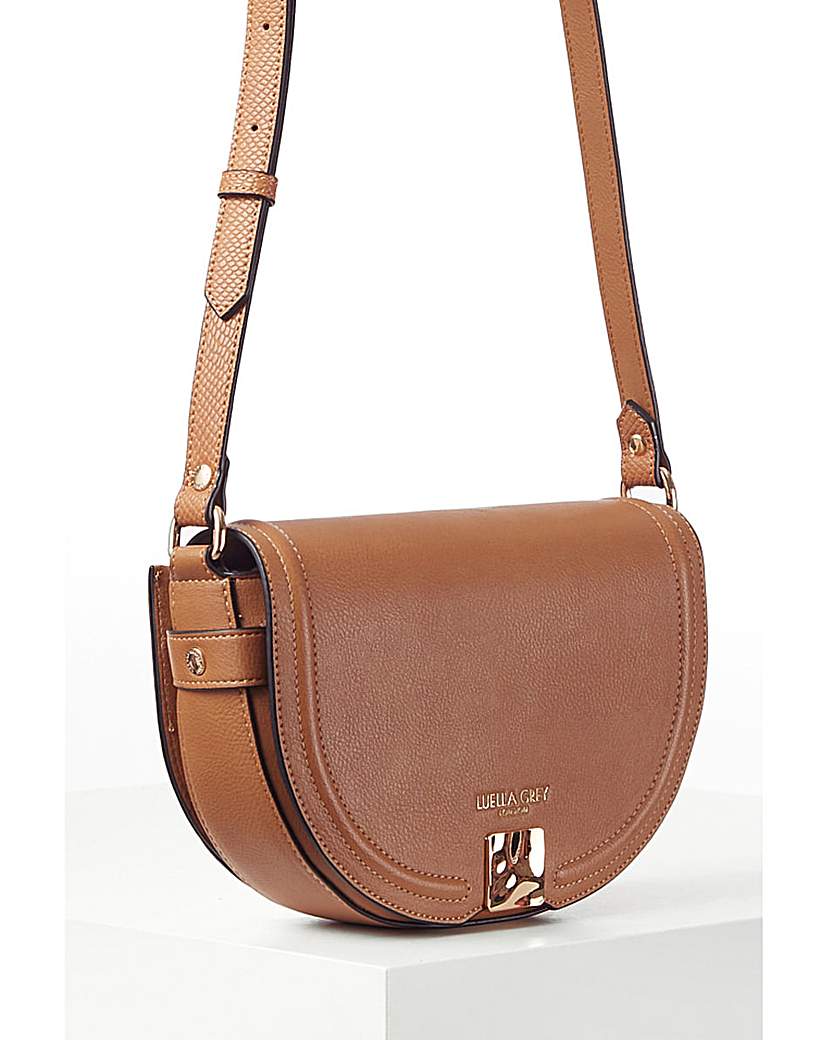 New In - Luella Grey Tara Camel Saddle Crossbody