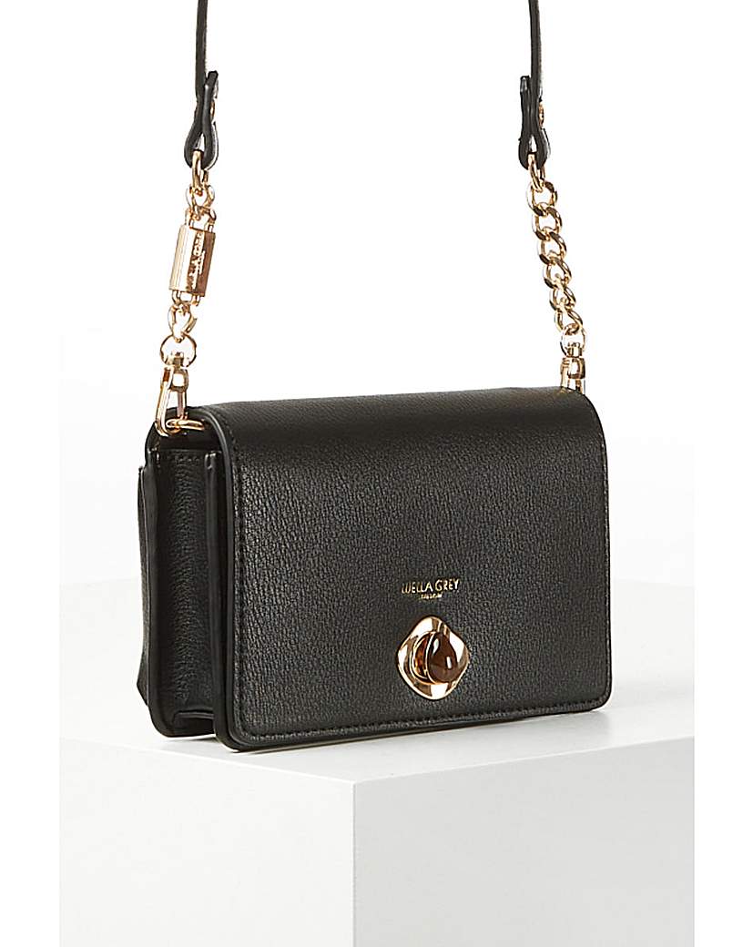 New In - Luella Grey Eloise Black Phone Bag