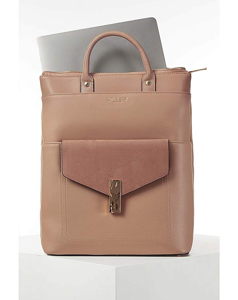 New In - Luella Grey Audrey Mocha Laptop Backpack