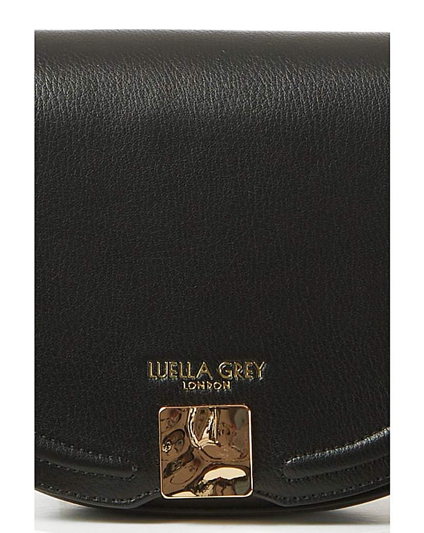 Luella Grey Tara Black Saddle Crossbody
