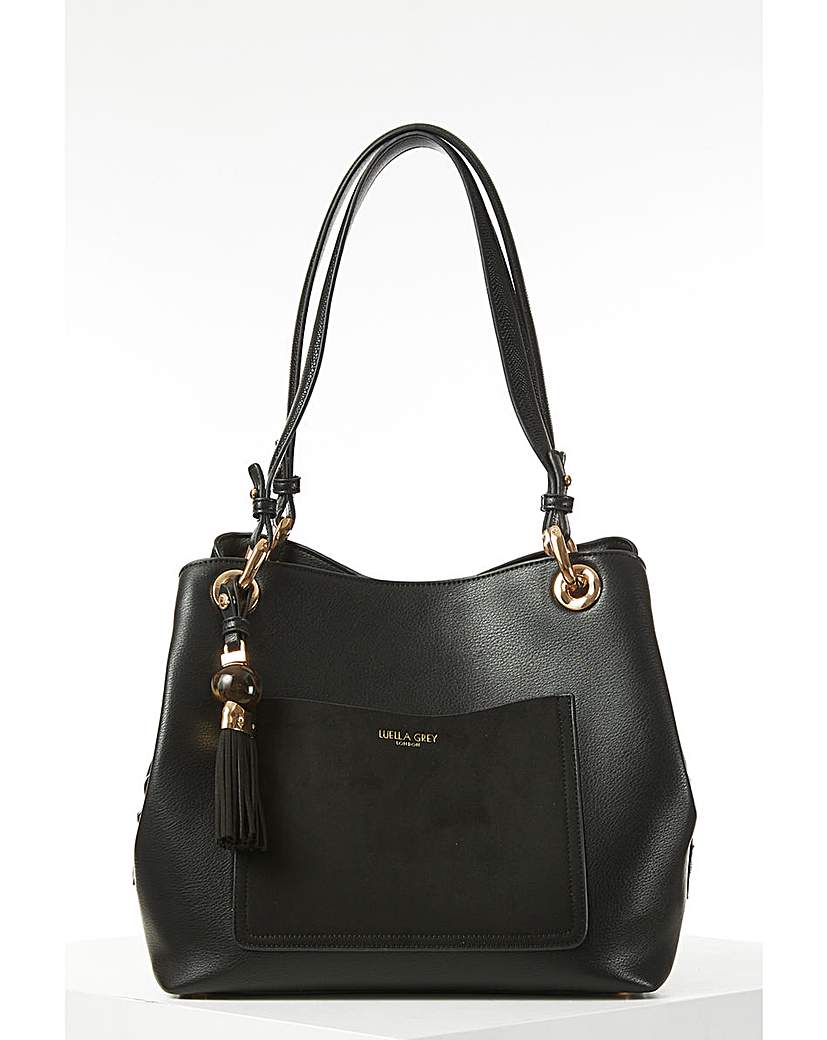 Luella Grey Sienna Black Hobo Tote