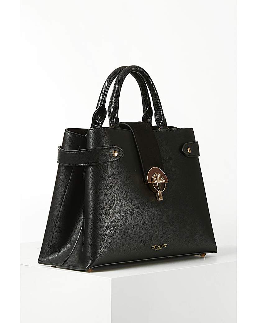 New In - Luella Grey Dora Black Tote