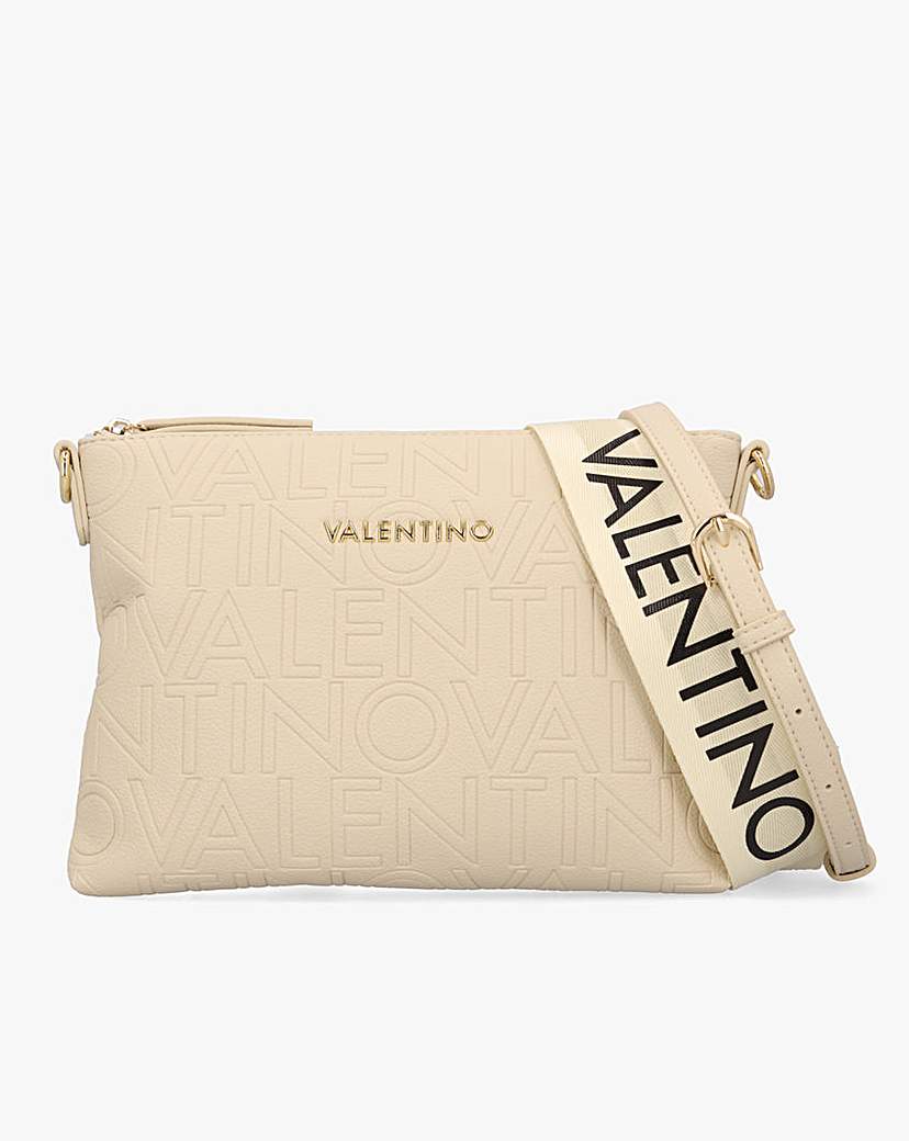 Valentino Bags Pansy Logo Ecru Crossbody