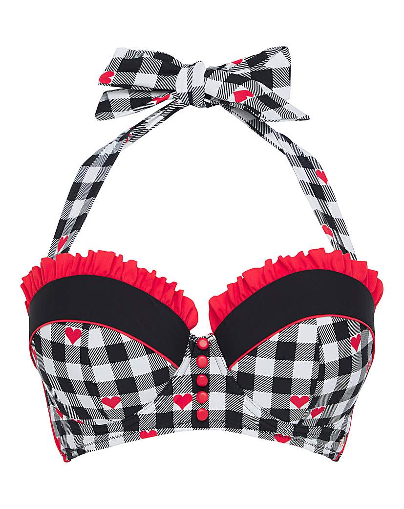 Joe Browns Gingham Wired Bikini Top