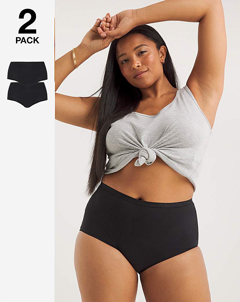 Playtex 2Pack Organic Cotton Full Briefs
