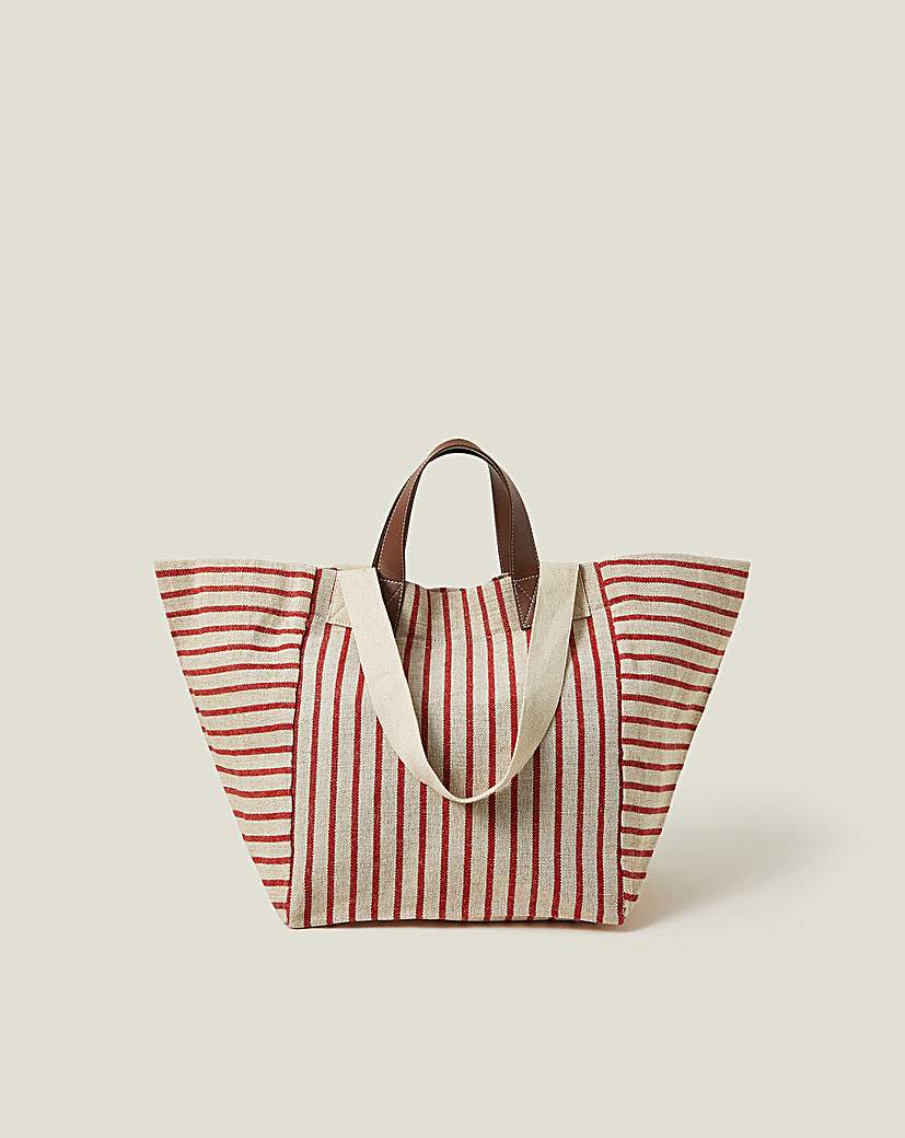 New In - Accessorize Large Stripe Tote