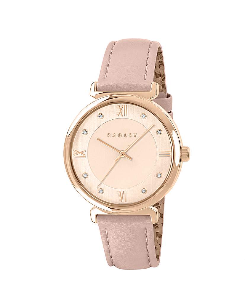 New In - Radley Rose Gold Plated T-bar Pink Watch