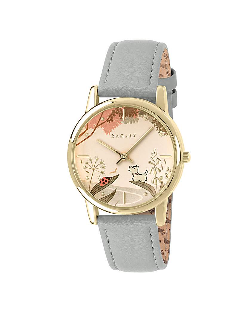 New In - Radley Gold Plated Green Leather Watch