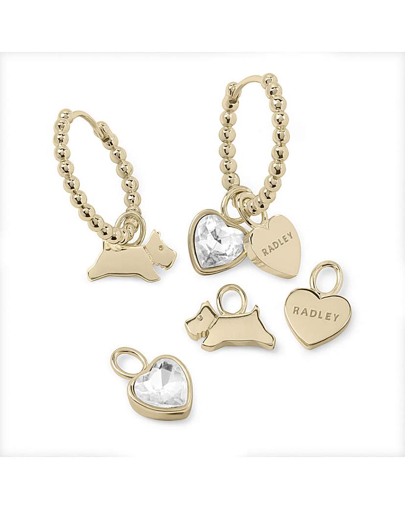 New In - Radley 18ct Gold Plated Earring Set