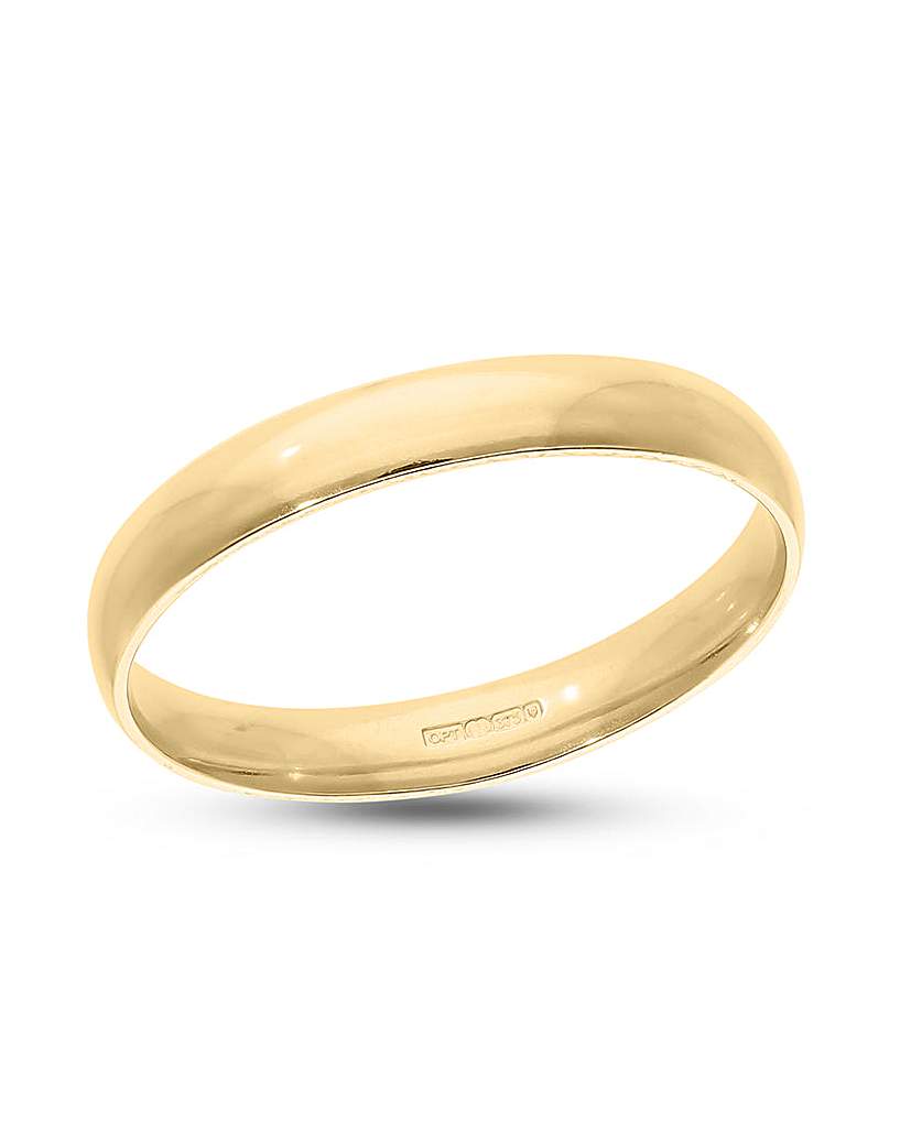 9ct Gold Court Wedding Ring