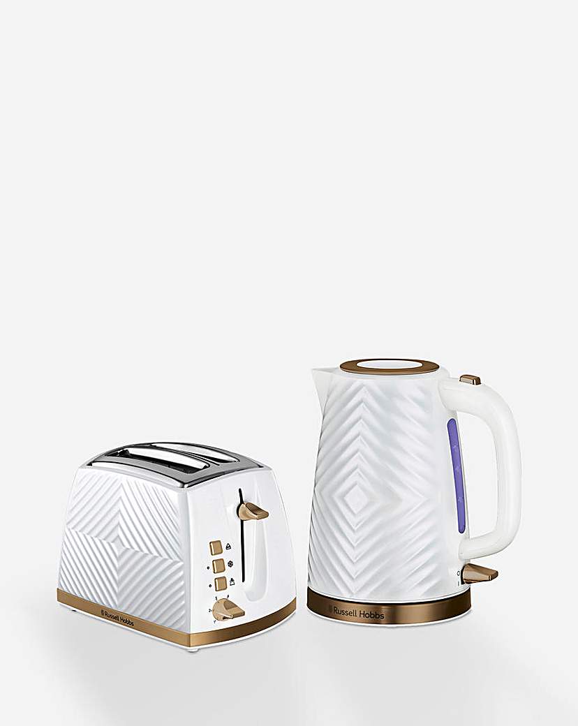 Image of Russell Hobbs Groove Bundle White