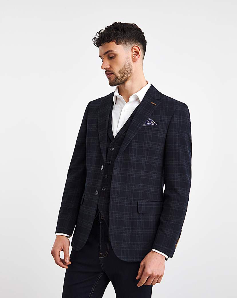 Joe Browns Navy Check Jacket