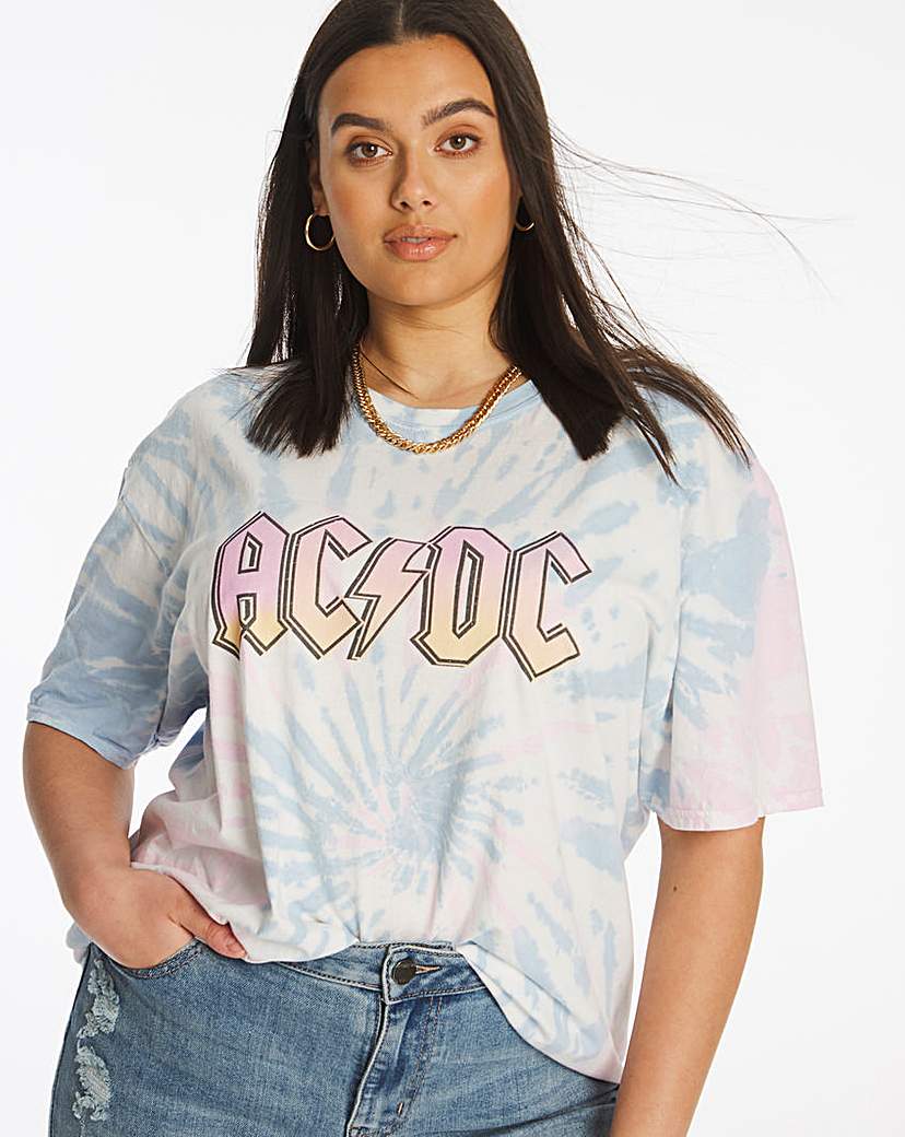 Acdc Tie Dye T-Shirt by Daisy Street