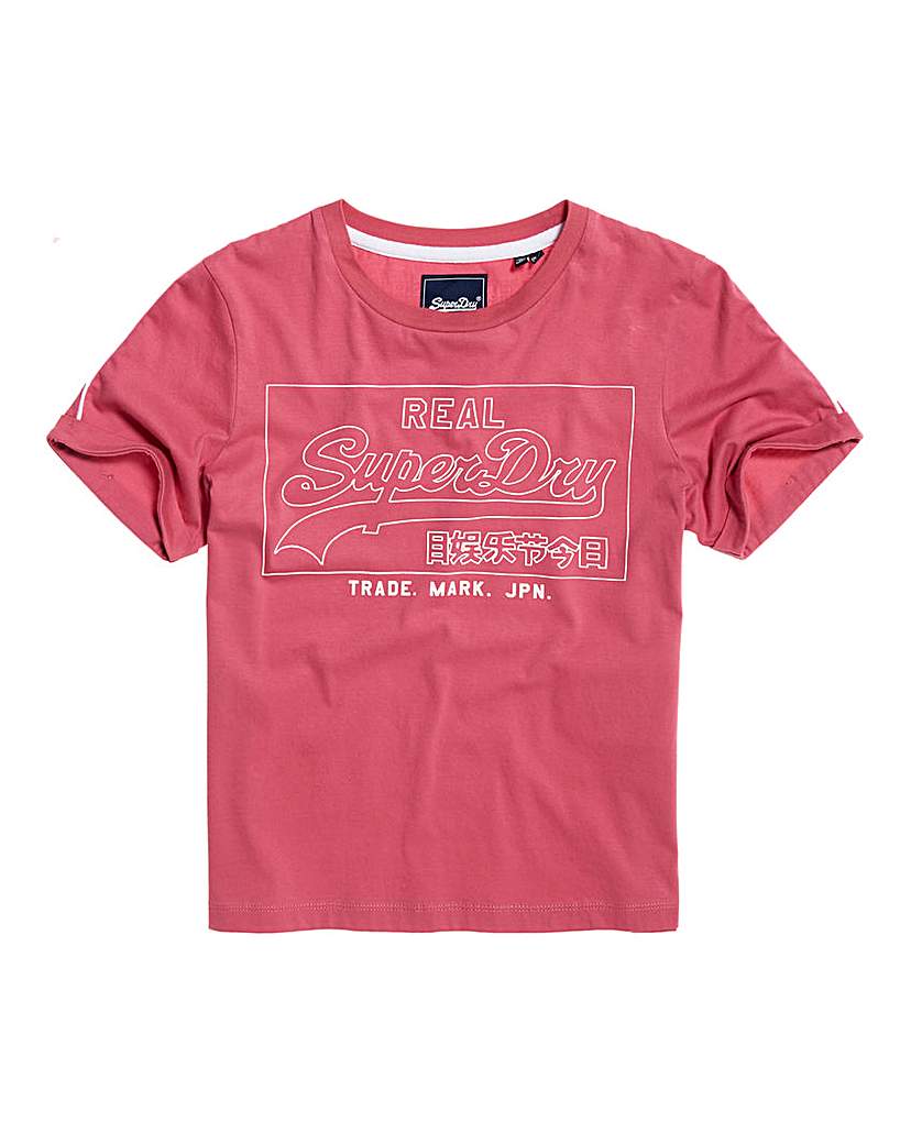 Superdry Outline Piping Boxy T-Shirt