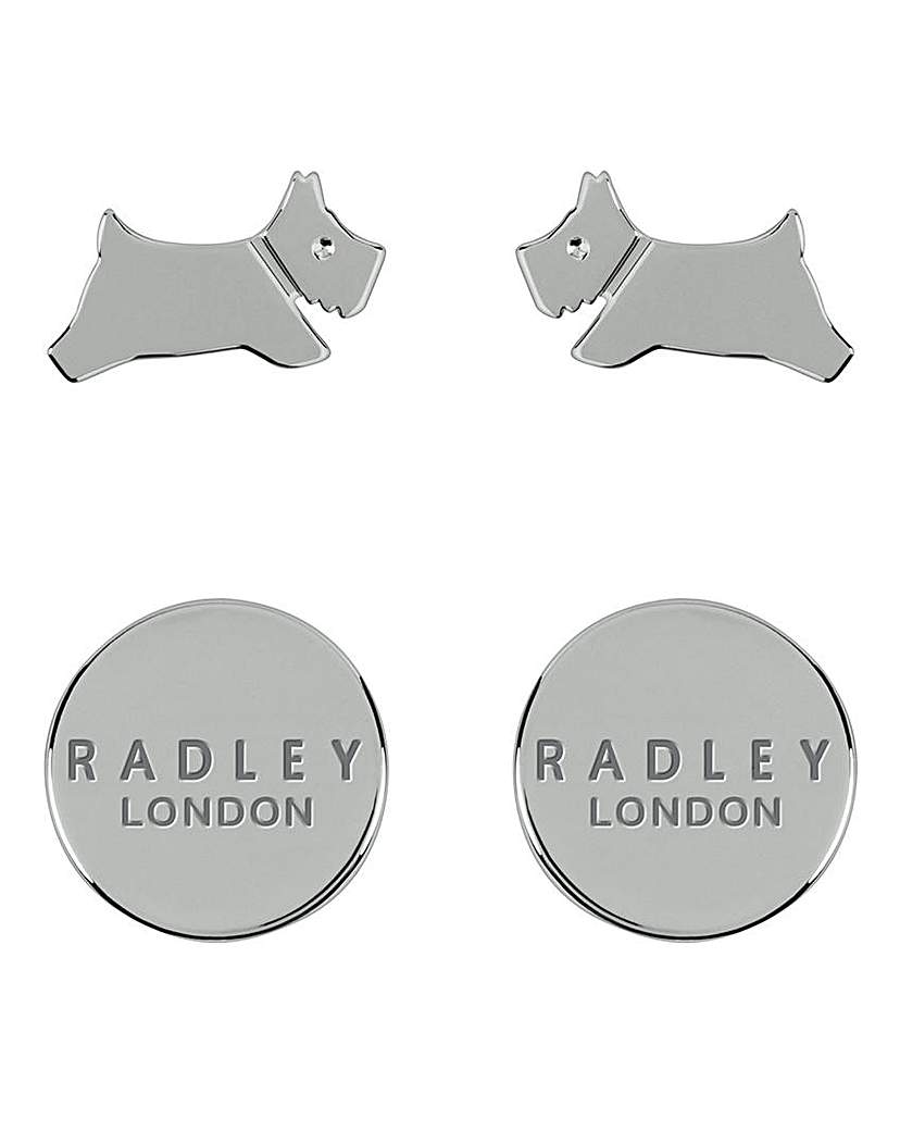 Radley Silver Dog Twin Pack Earrings