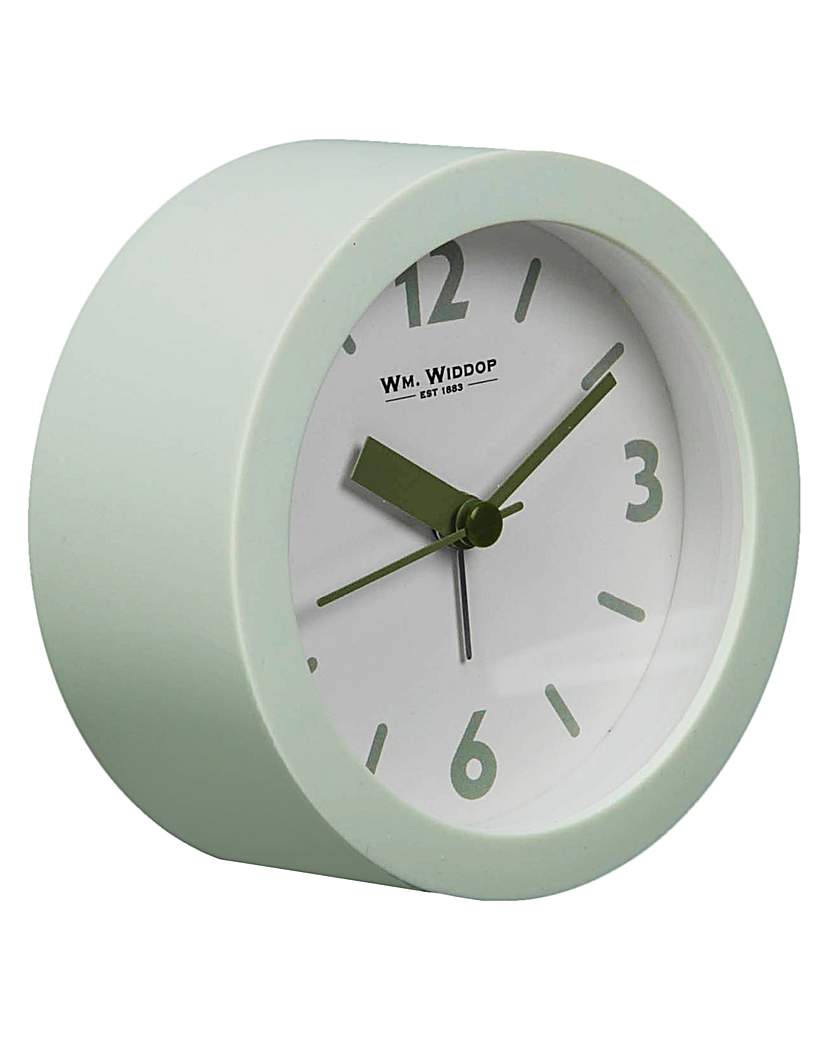 Wm WIDDOP Round Alarm Clock Green