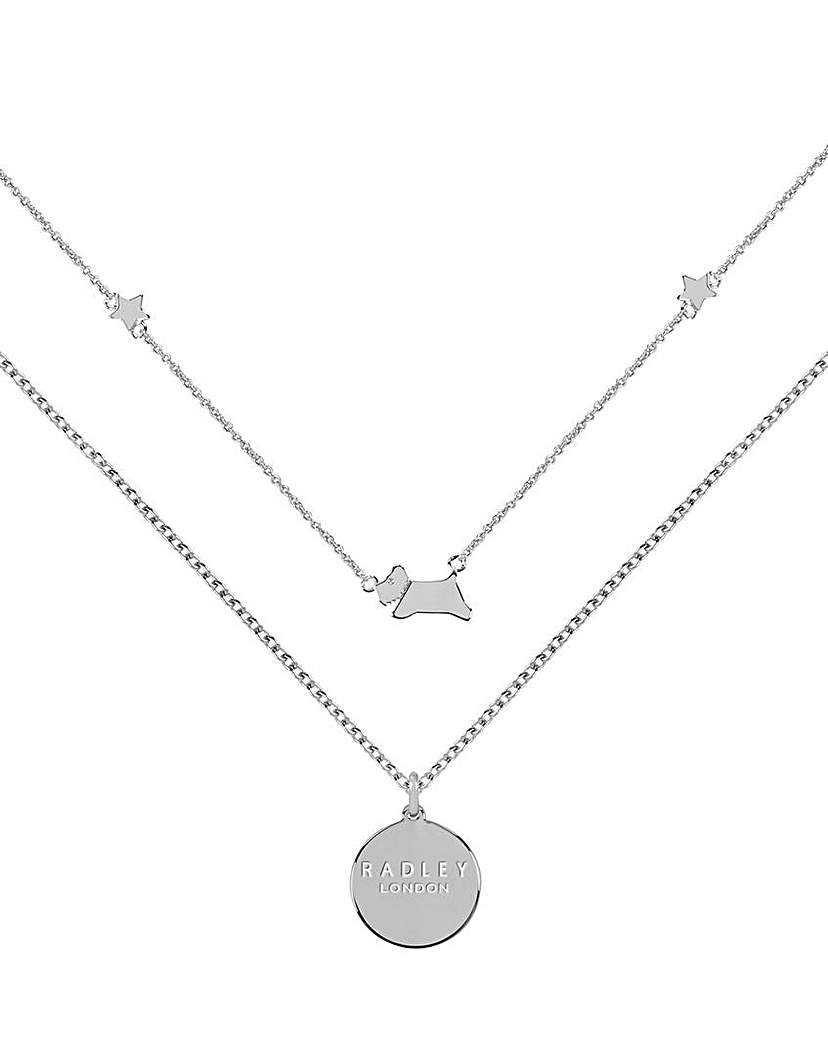 Radley Silver Dog and Stars Necklace