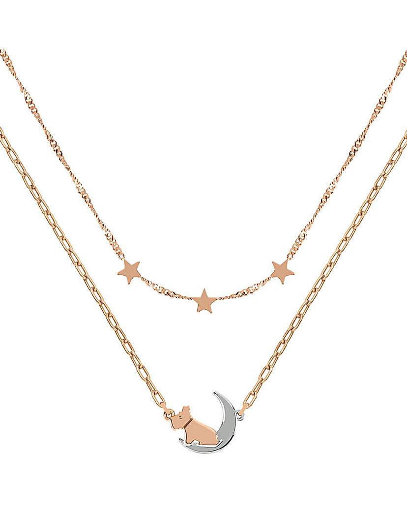 Radley Rose Gold Plated Moon Necklace