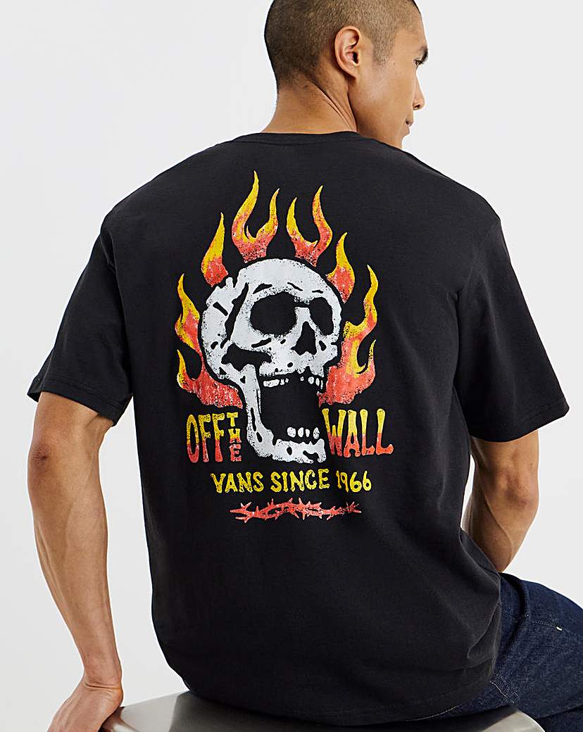 VANS Off The Wall Fever TShirt Black …