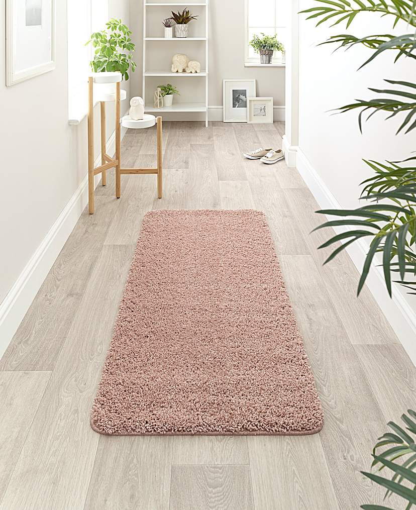 Buddy Washable & Stain Resistant Runner - Nude Pink