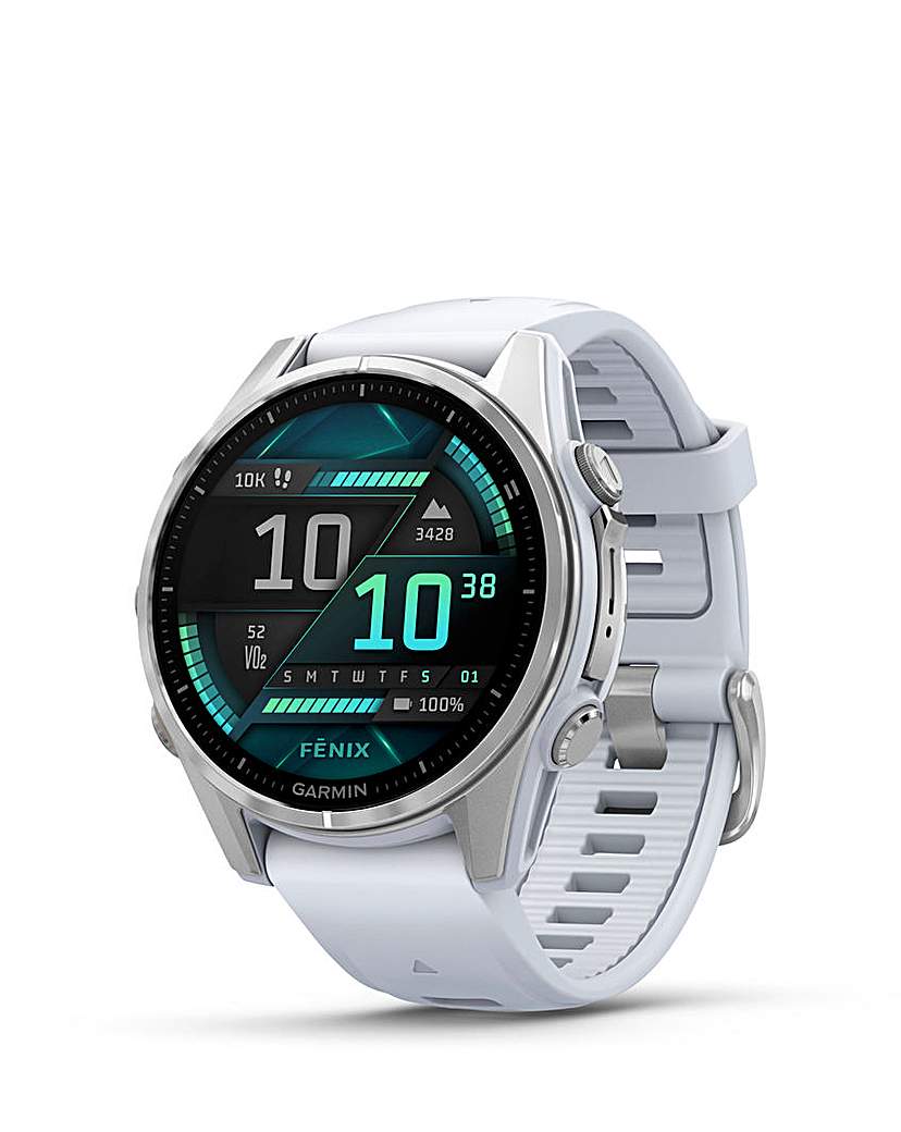 New In - Garmin Fenix 8 43mm Watch Silver / White