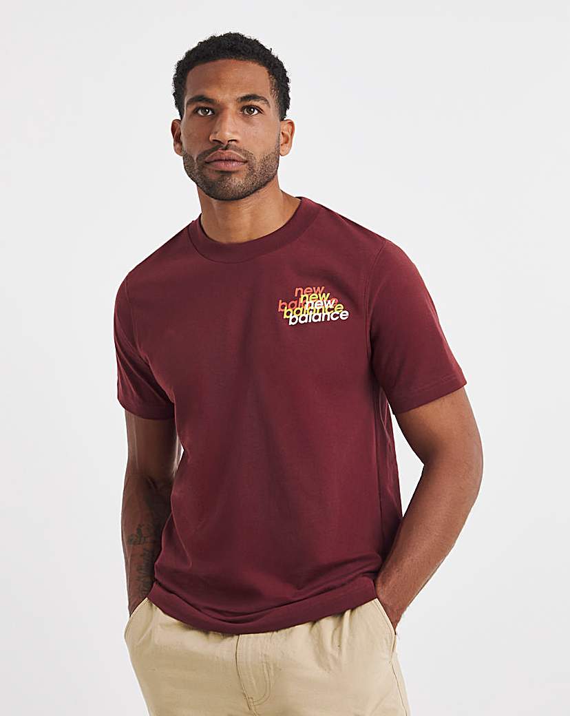 New In - New Balance Multi Linear Logo T-shirt