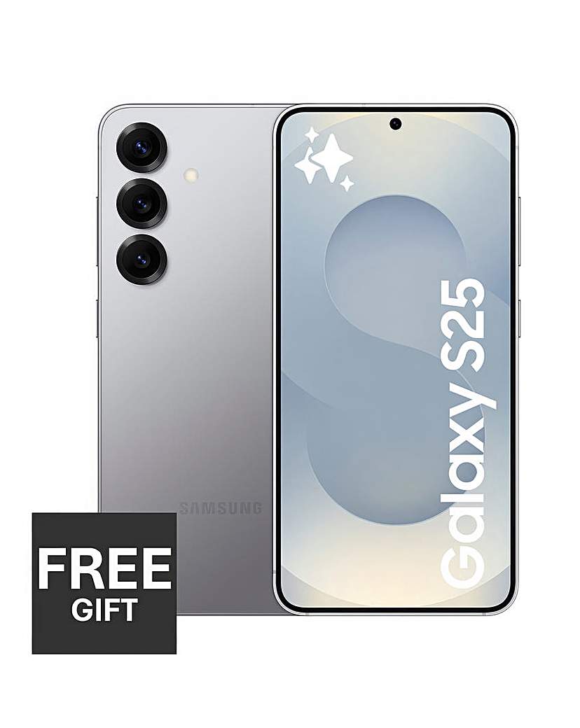 Samsung Galaxy S25 256GB - Silver Shadow | JD Williams