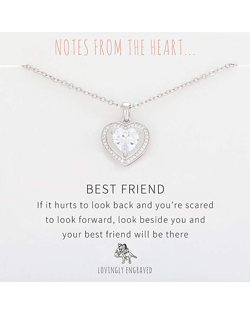 Best Friend Heart Pendant