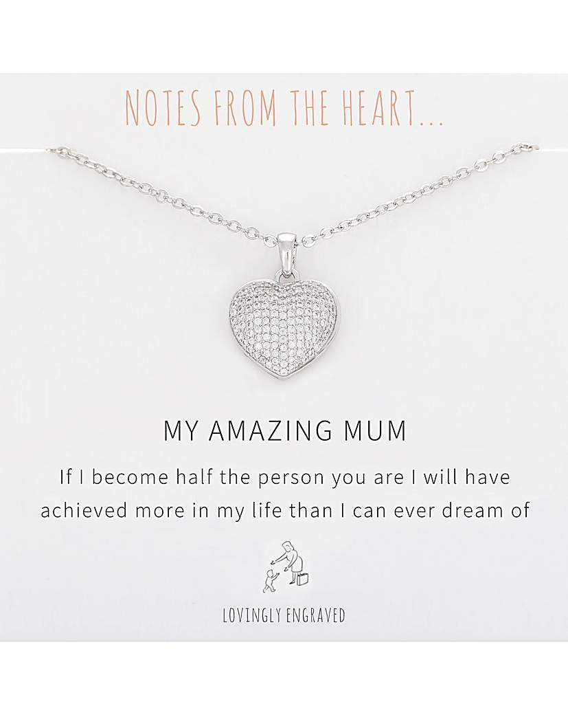 Amazing Mum Heart Pendant