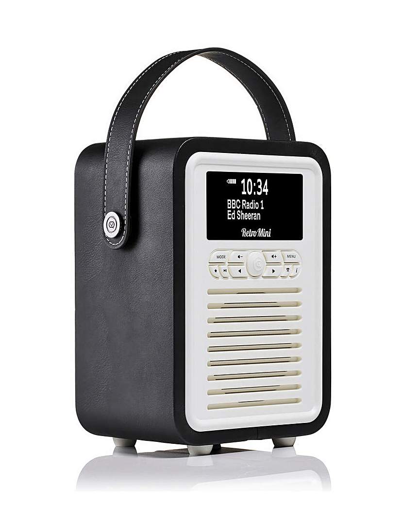 New In - VQ Retro Mini DAB Radio - Black