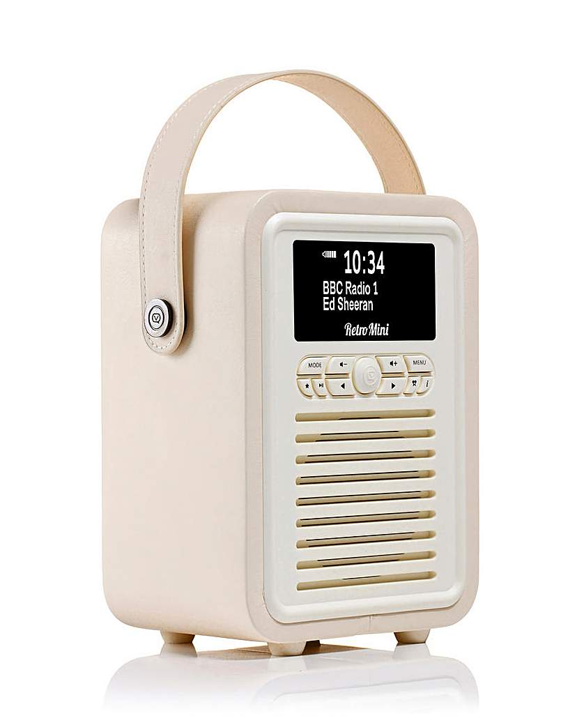 VQ Retro Mini DAB Radio - Cream